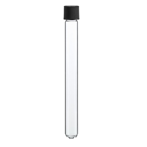 Tubes à essai en verre borosilicaté à filetage réutilisable