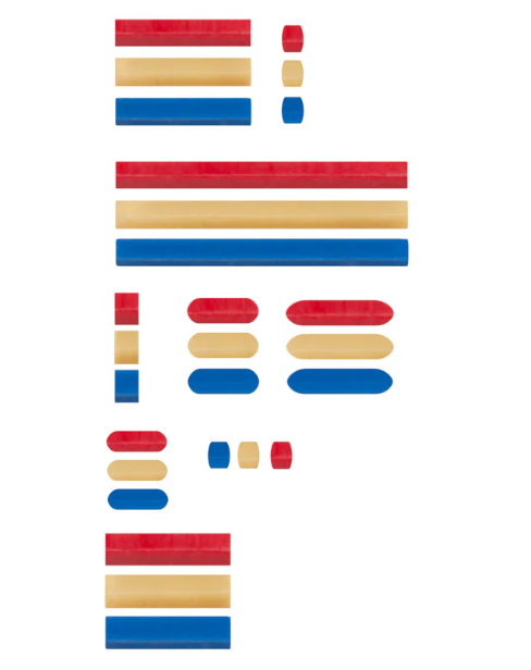 Barreaux magnétiques micro colorés