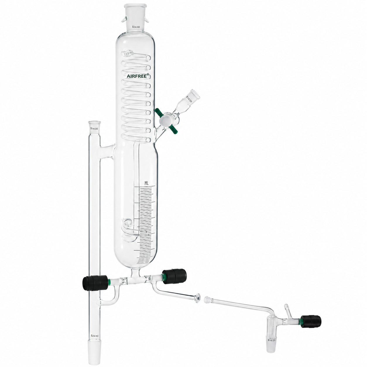 Solvent Distillation Apparatus, Air free, Schlenk