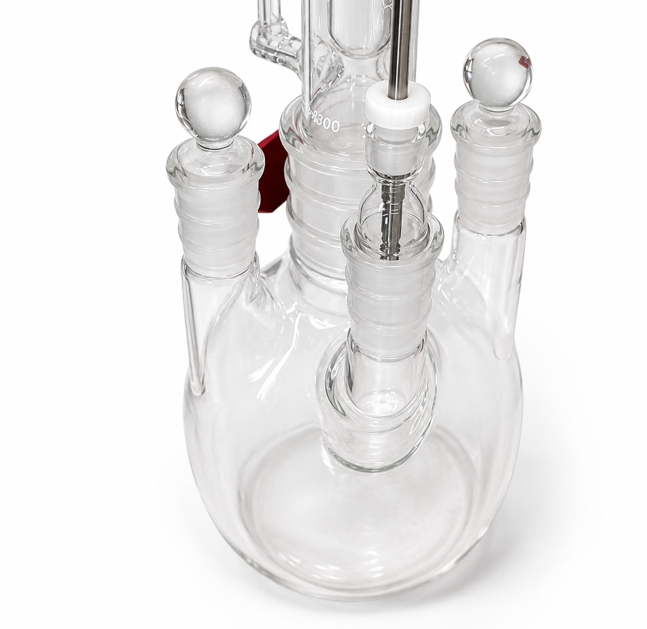 Flask, Flat Bottom, Four Neck, Vertical