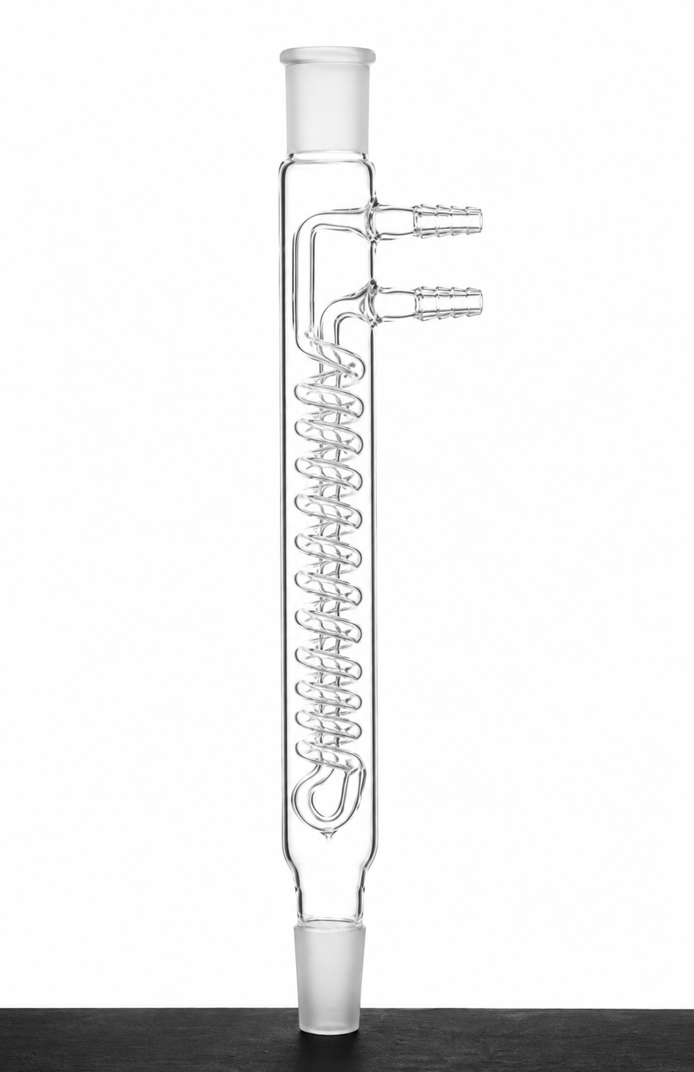 Condenser, Reflux, Large Cooling Capacity, 24/40 joint, coil length 125mm, Hose connection 10mm