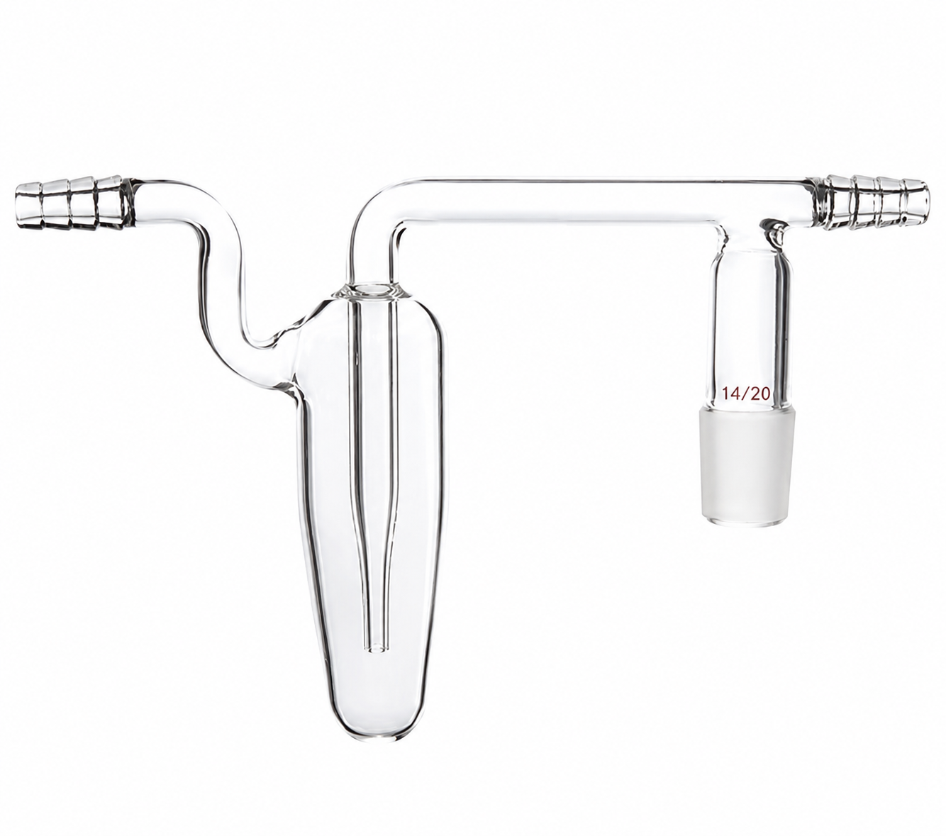Adaptateur, avec barboteur d'huile minérale