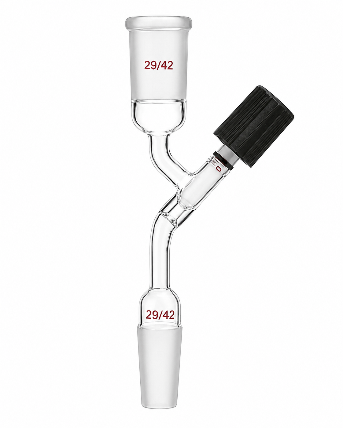 Adapter, Transfer Valve, Airfree, Schlenk, 14/20 joint, 150 x 75 overall height and width