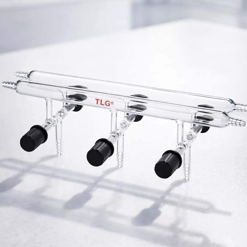 Manifold, Vacuum/Inert Gas, Double, Number of Ports 3