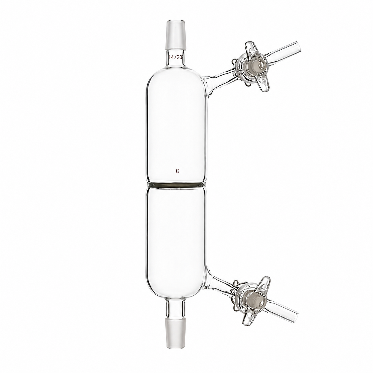 Filter Tube, Fritted Disc, With 2mm Glass Stopcock