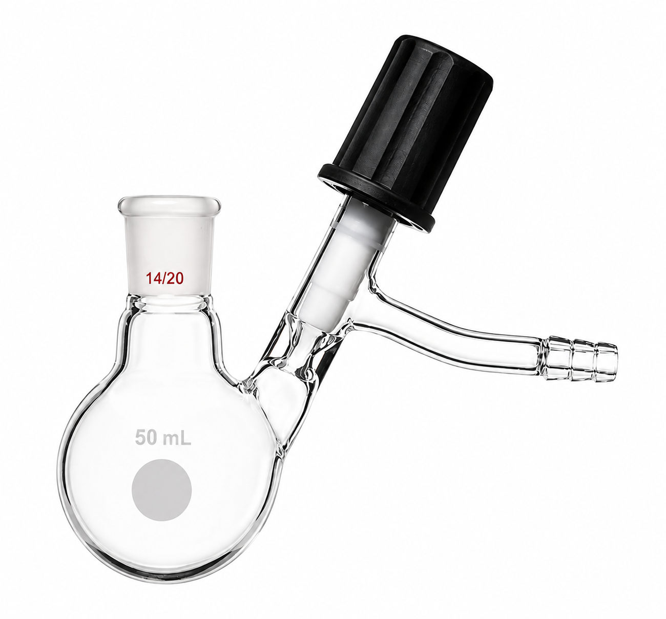 Flask, Reaction, High Vacuum Valve