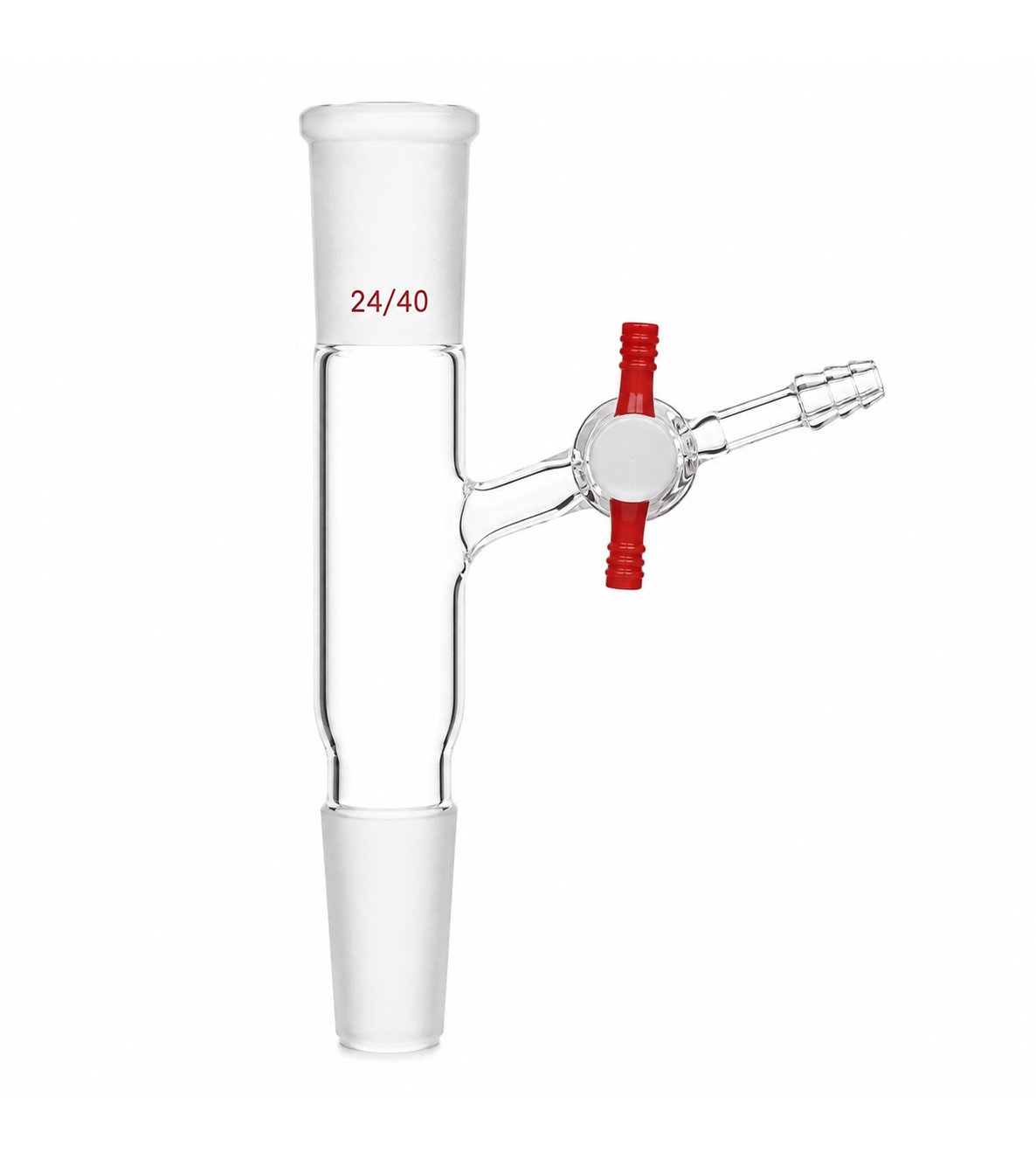 Adapter, Connecting, With sidearm having PTFE stopcock, 19/22 joint