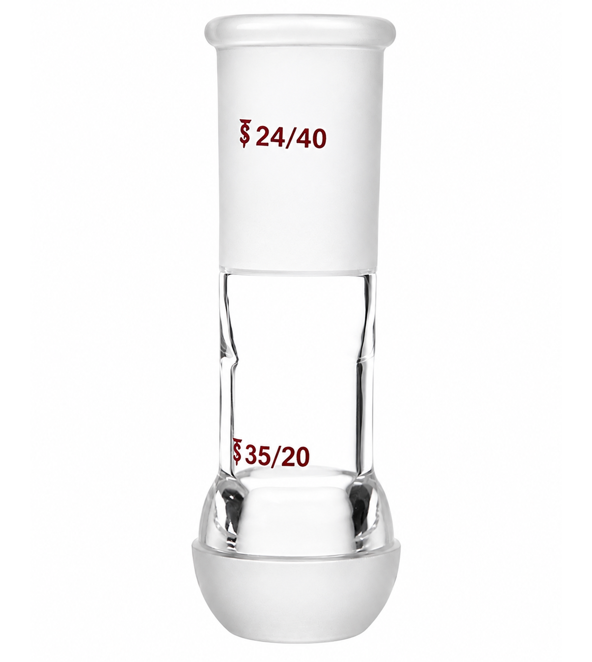 Adapter, With Spherical (Ball) Joint, 24/40 top joint and 35/20 bottom joint