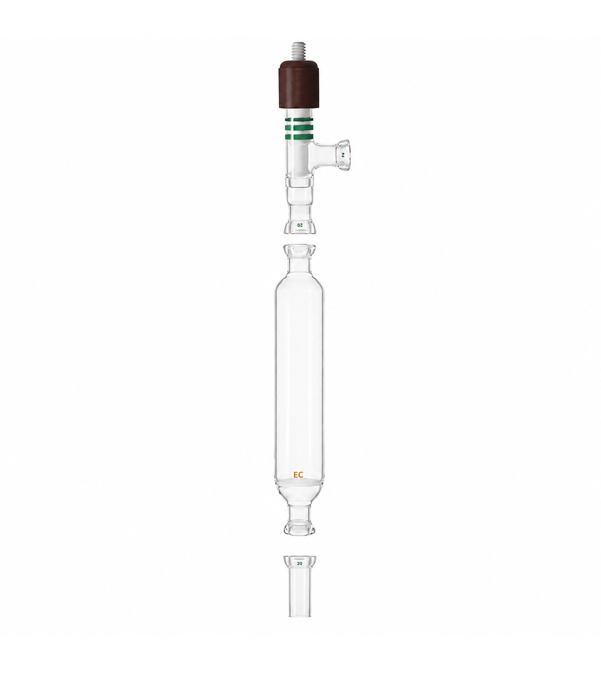 Drying Towers, koh, for portable vacuum systems, Air free Schlenk