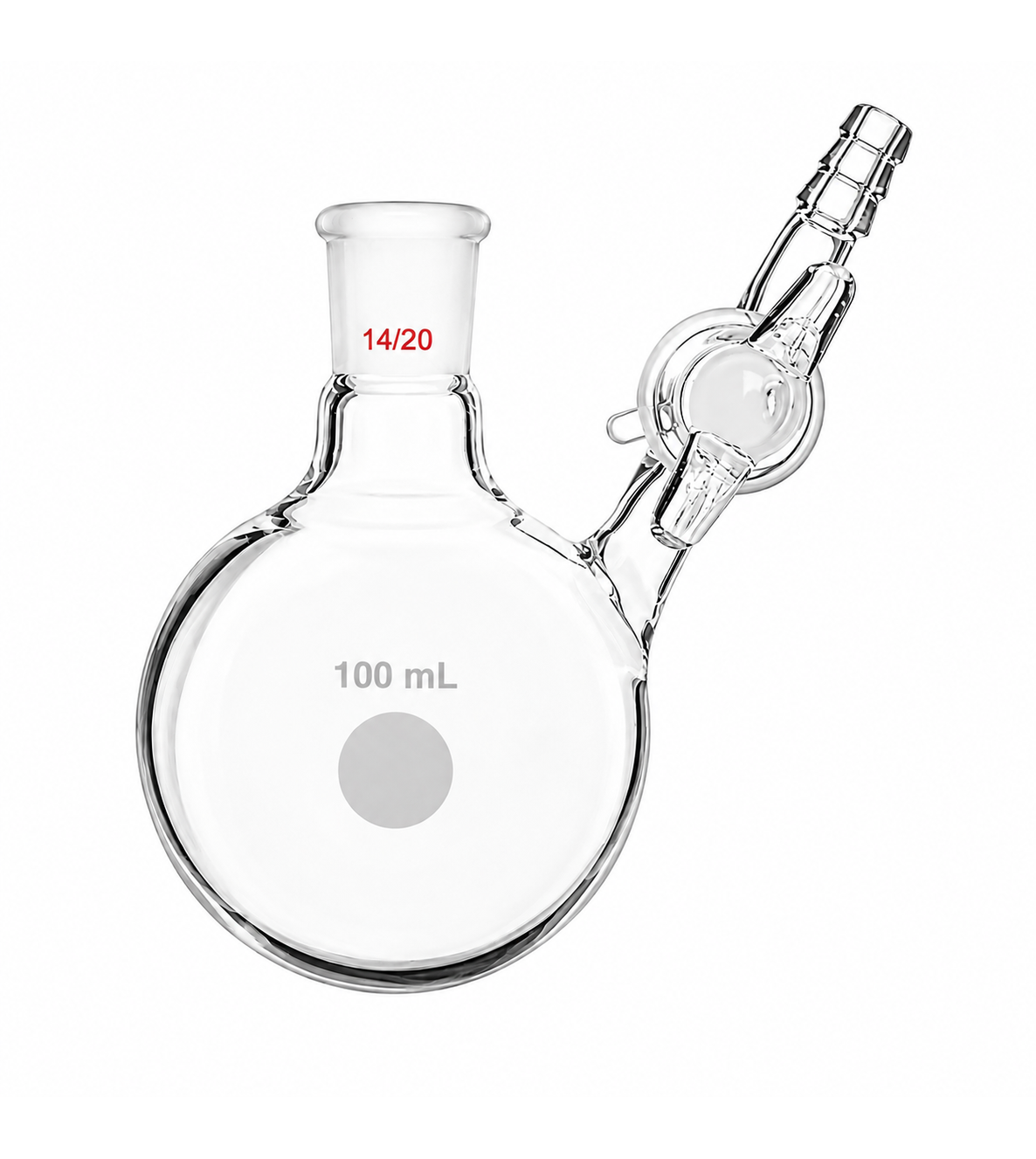 Flask, Reaction Tube, With Glass Stopcock