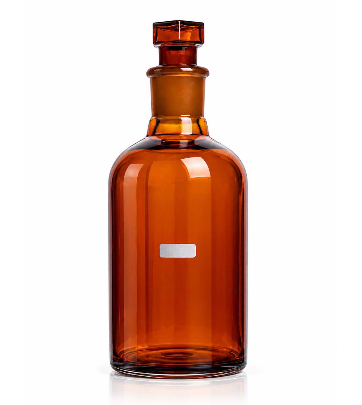 Bottles Reagent, Narrow Mouth, Amber Glass, 250 mL