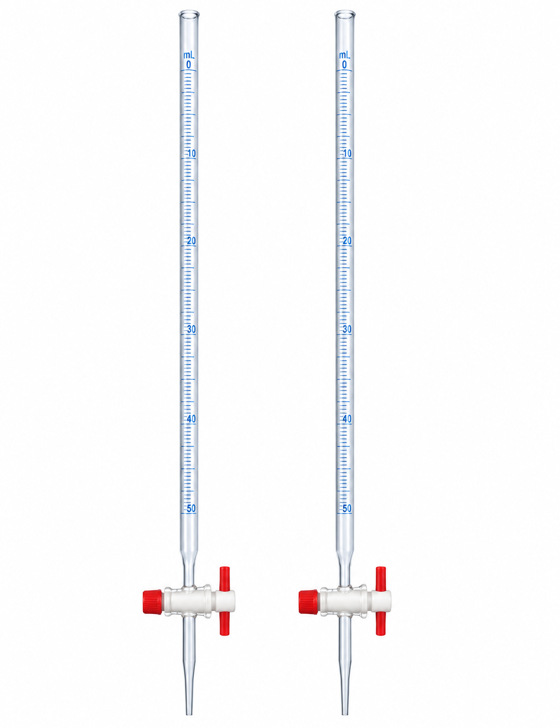 Micro-Precision Burettes with PTFE Key Stopcock, Class A