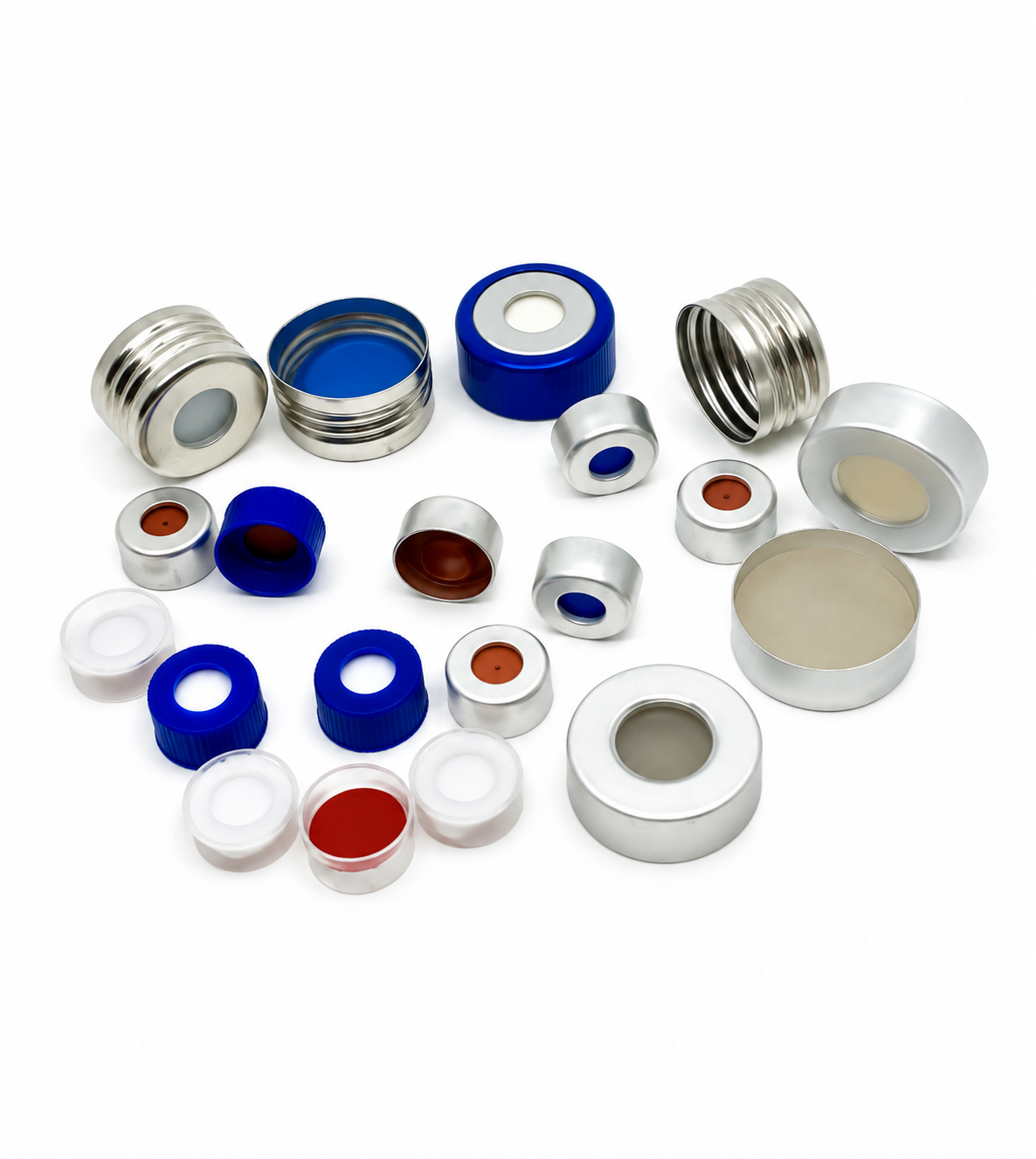 Bouchons et septa pour flacons de chromatographie