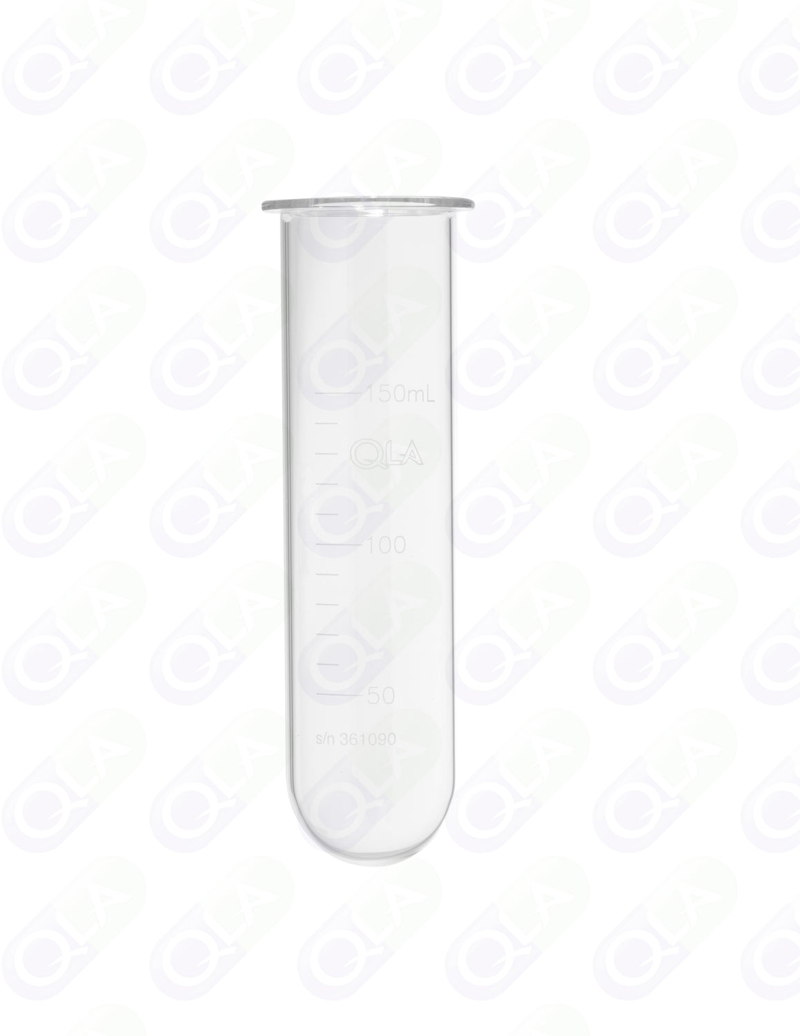 150mL Clear Glass Vessel, Hanson SR8-Plus compatible