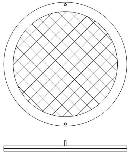 APP 5 CP Paddle Over Disk Assembly, 80mm, 9 Mesh (2)