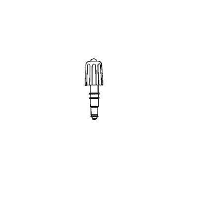 Bouchon, vanne à vide poussé, tige PTFE, joint torique Viton, 0-12 mm
