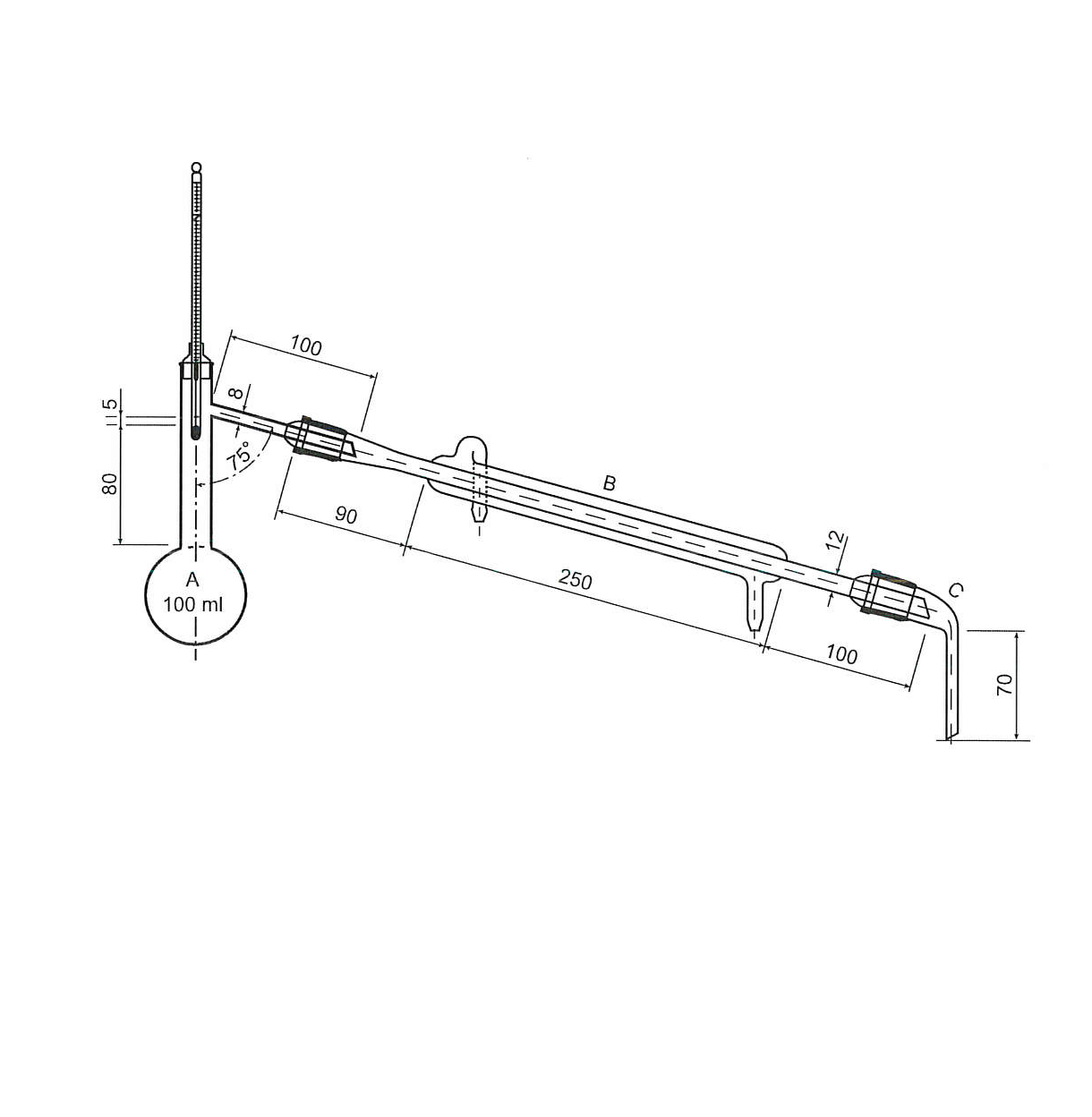 Apparatus for determination of distillation range - European Pharmacopoeia 5.0