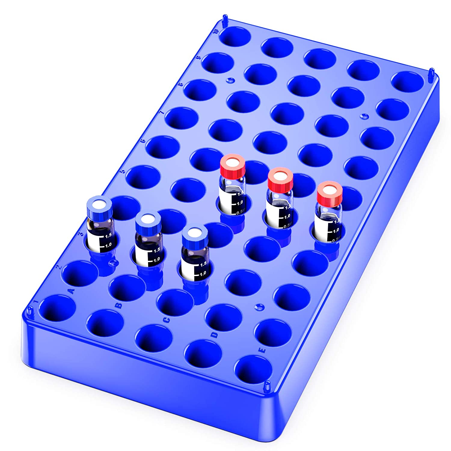 Vial Rack (Polypropylene), For Use with 2mL Vials