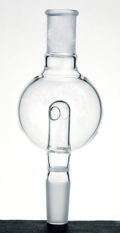 Rotary, Evaporator, Bump Trap, Anti-Splash With Fritted Disc, Modified, Top Joint 24/40, Bottom Joint 24/40, Capacity 250mL