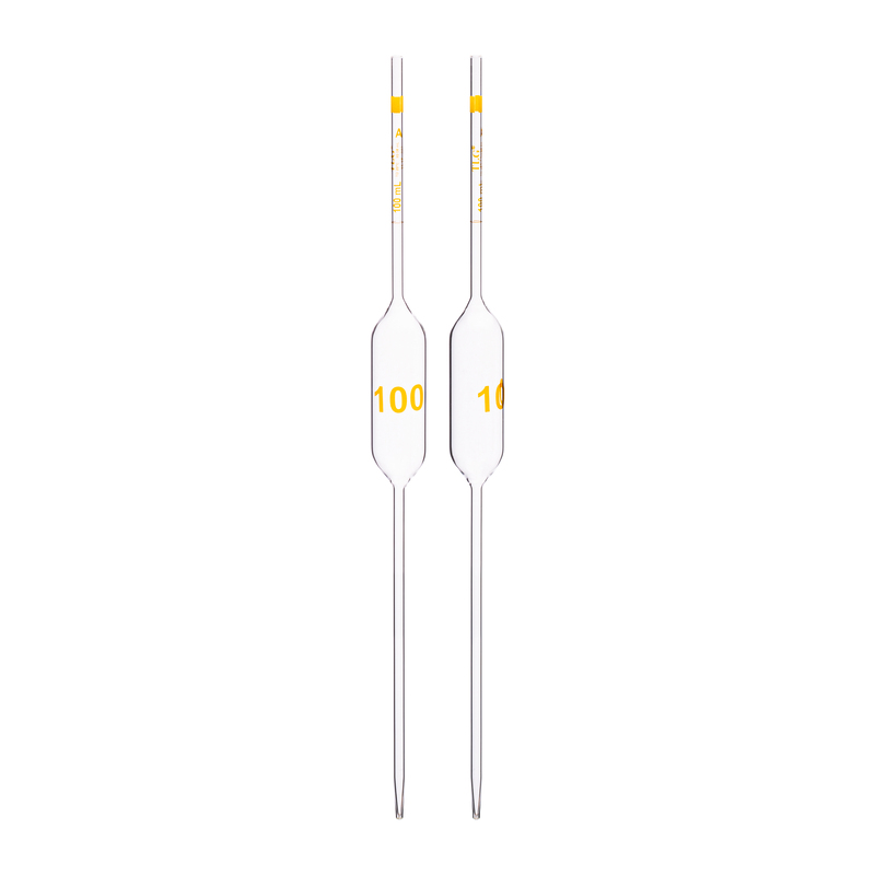 Pipette Volumetric, With One Mark, Accuracy As Per Class A, Capacity(mL) 100, Non Serialized, Tolerance ± 0.08 mL, As Per USP Standards