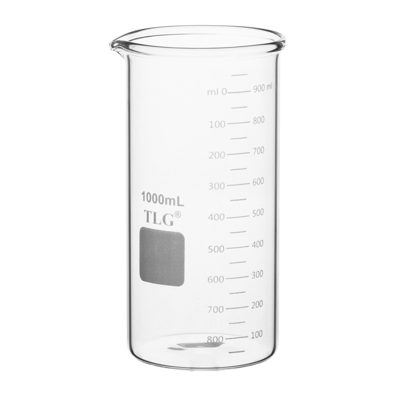 Beaker, Tall Form, with Spout, Graduated, 1000 mL