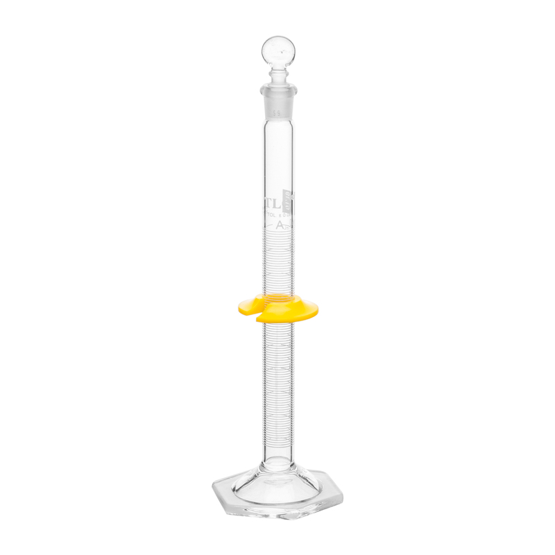 Cylinders, To Contain (TC) Class A, White Scale, Mixing, Single Metric Scale, Capacity 10mL, Tolerance ±0.08, Stopper #9