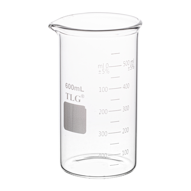 Beaker, Tall Form, with Spout, Graduated, 600 mL