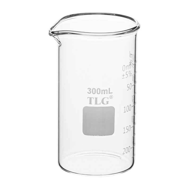 Beaker, Tall Form, with Spout, Graduated, 300 mL