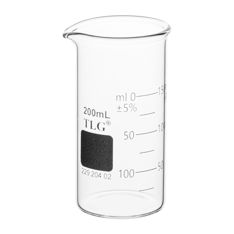 Beaker, Tall Form, with Spout, Graduated, 200 mL