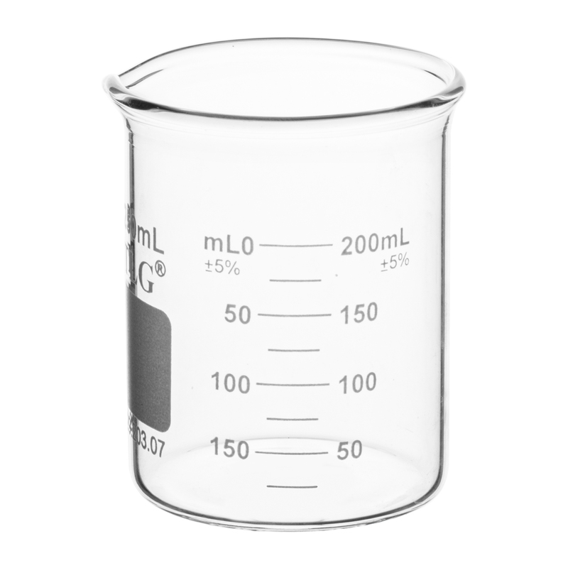 Heavy Duty, Low form, Graduated Beaker, 250 mL