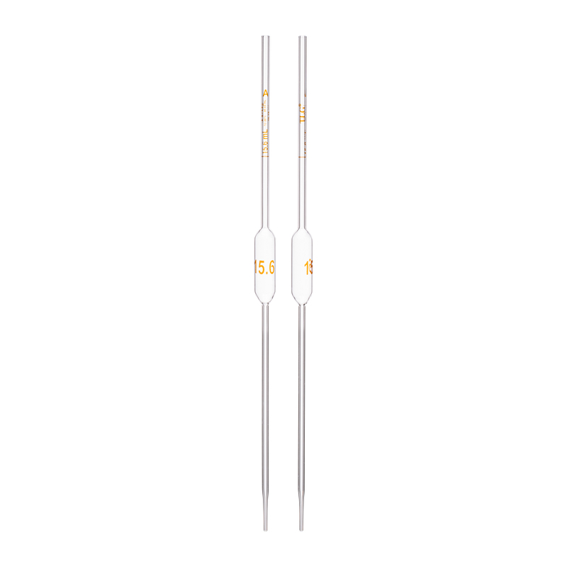 Pipette Volumetric, With One Mark, Accuracy As Per Class A, Capacity(mL) 15.6, Individually Serialized, Tolerance ±0.03 mL, As Per USP Standards