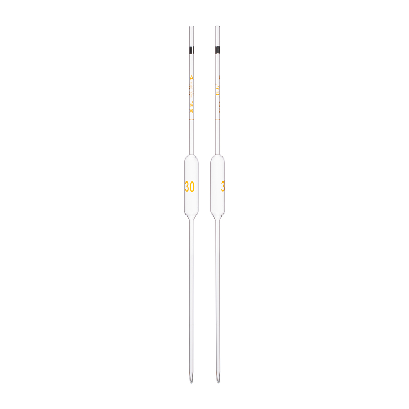 Pipette Volumetric, With One Mark, Accuracy As Per Class A, Capacity(mL) 30, Non Serialized, Tolerance ± 0.03 mL, As Per USP Standards