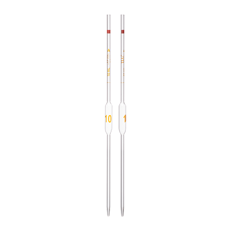 Pipette Volumetric, With One Mark, Accuracy As Per Class A, Capacity(mL) 10, Non Serialized, Tolerance ± 0.02 mL, As Per USP Standards