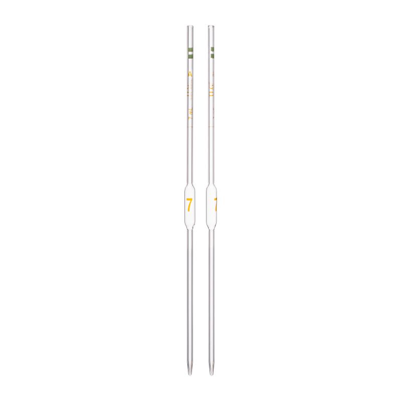 Pipette Volumetric, With One Mark, Accuracy As Per Class A, Capacity(mL) 7, Non Serialized, Tolerance ± 0.01 mL, As Per USP Standards