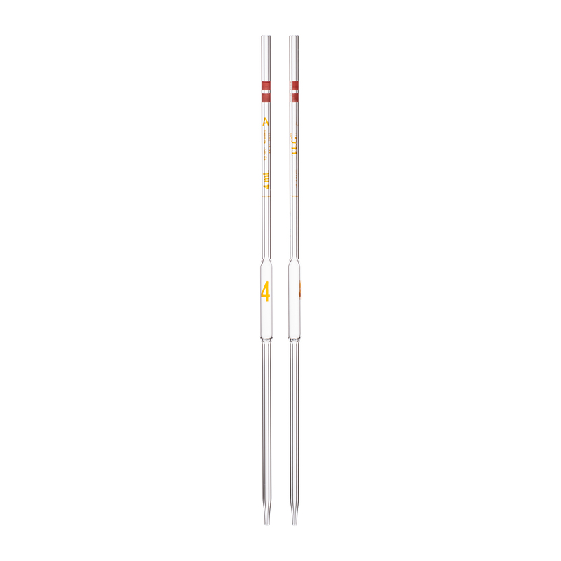 Pipette Volumetric, With One Mark, Accuracy As Per Class A, Capacity(mL) 4, Non Serialized, Tolerance ± 0.01 mL, As Per USP Standards