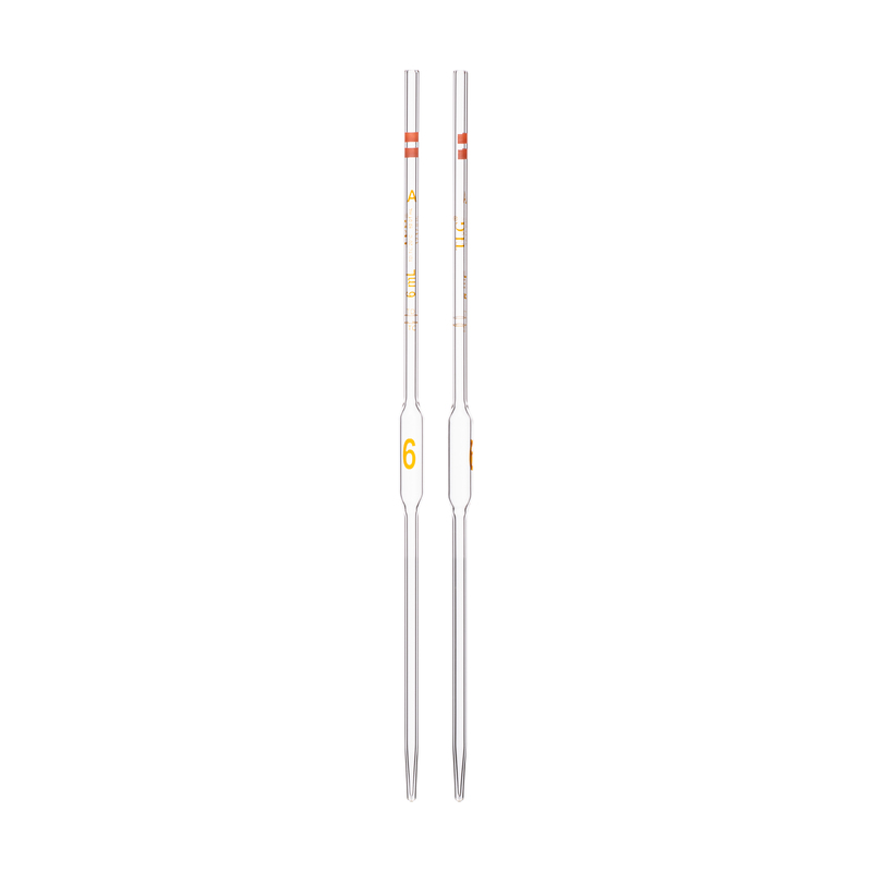 Pipette Volumetric, With Two Marks, To Contain (TC) and To Deliver (TD), Accuracy As Per Class A, Capacity(mL) 6, Non Serialized