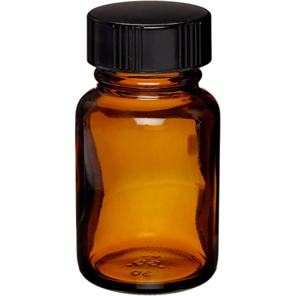 60mL Amber Glass Round Packer; 33/400 neck finish