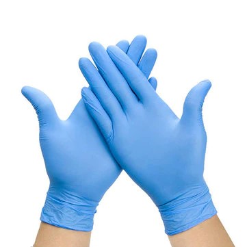 Gants en nitrile, Bleu, 3 mil, TRÈS GRAND, QUALITÉ MÉDICALE