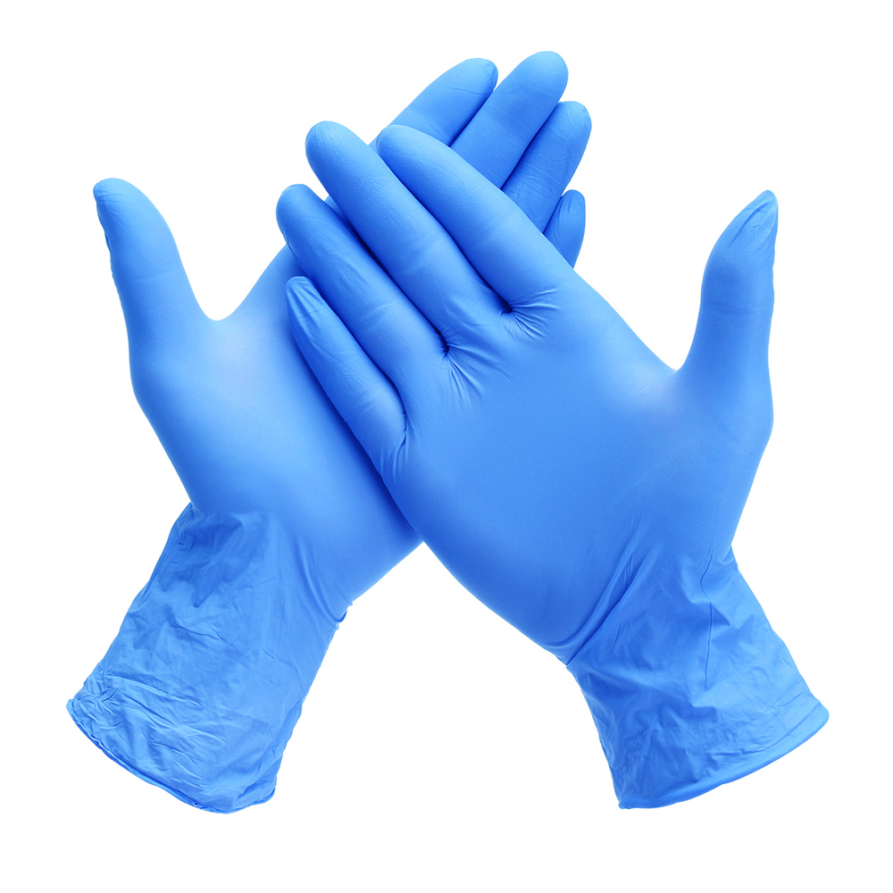 Nitrile Industrial Gloves, X-Large, 8mil, Extended Cuff, BLUE
