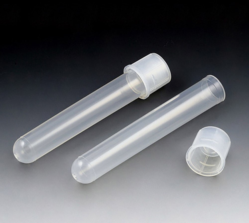 Plastic Test Tube, PP, 12x75mm, Capacity 5mL, Sterile, Snap Cap