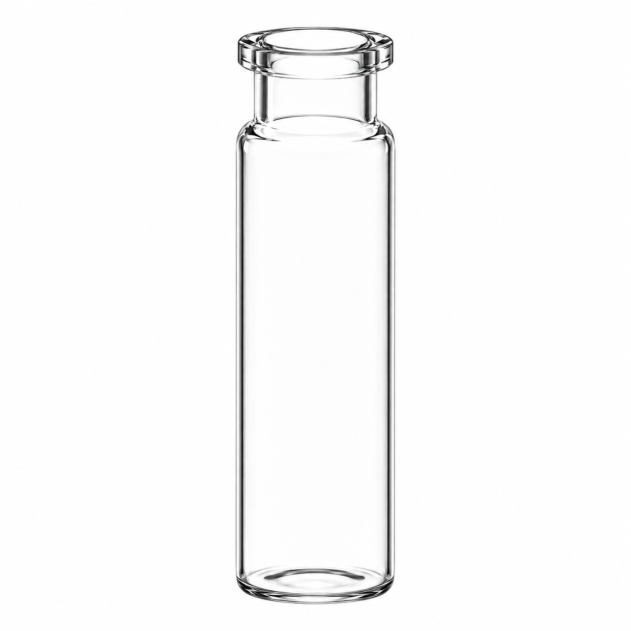 Crimp Top Flat Bottom Flat Top Headspace Vials(ND 20), Clear, Capacity 10mL, Size 22.5x46