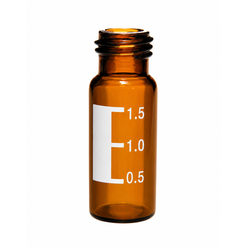 Amber Screw 13-425 Thread Vials, 4mL, with Spot