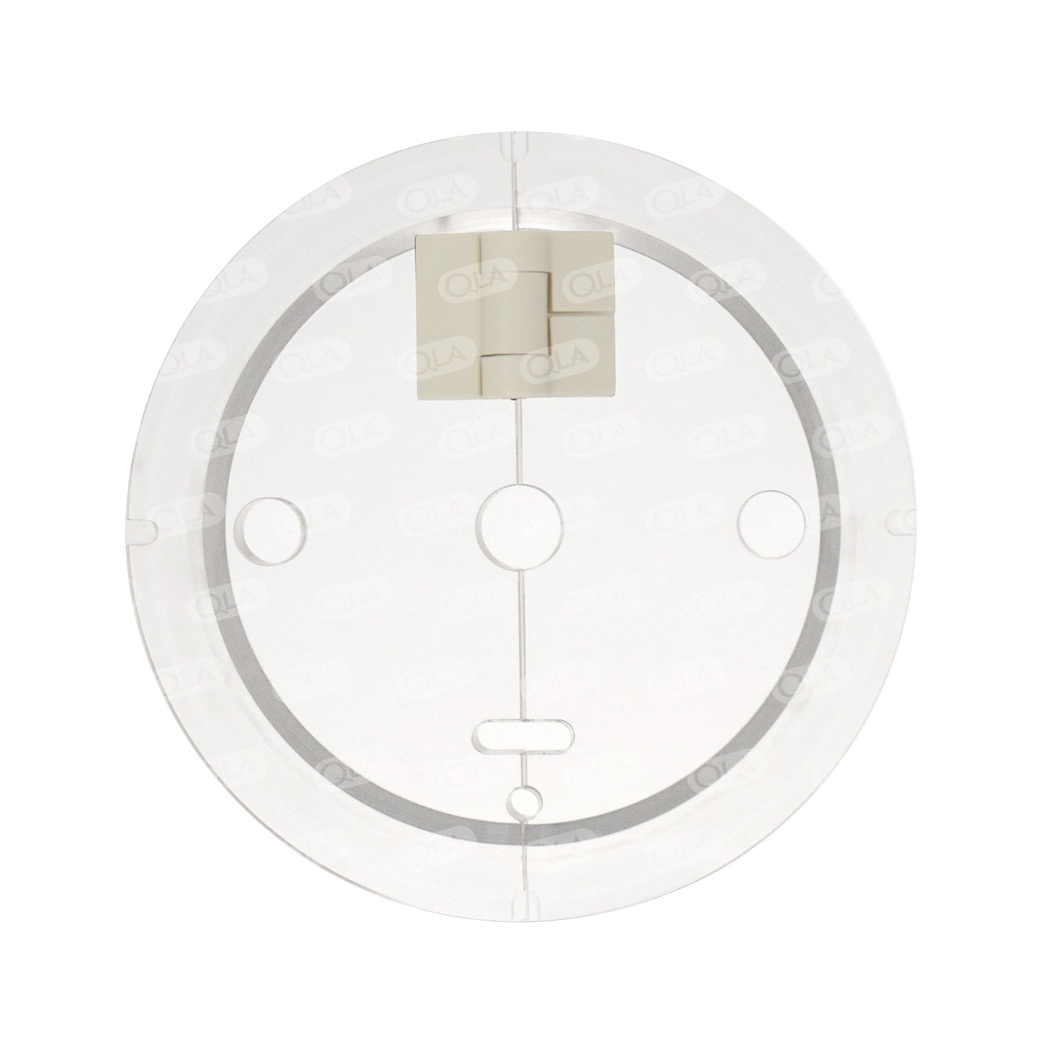 Clear Hinged Cover with (2) .391” OD holes and Hanson auto-sampler probe holes, Hanson Vision compatible