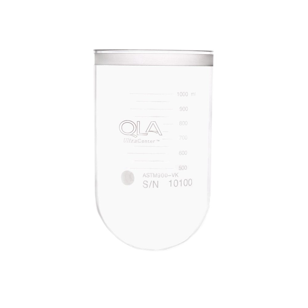 1000mL Clear UltraCenter Precision Glass Vessel, No Collar, Agilent/VanKel compatible