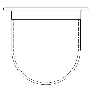 500mL Amber Glass Vessel with Plastic Rim