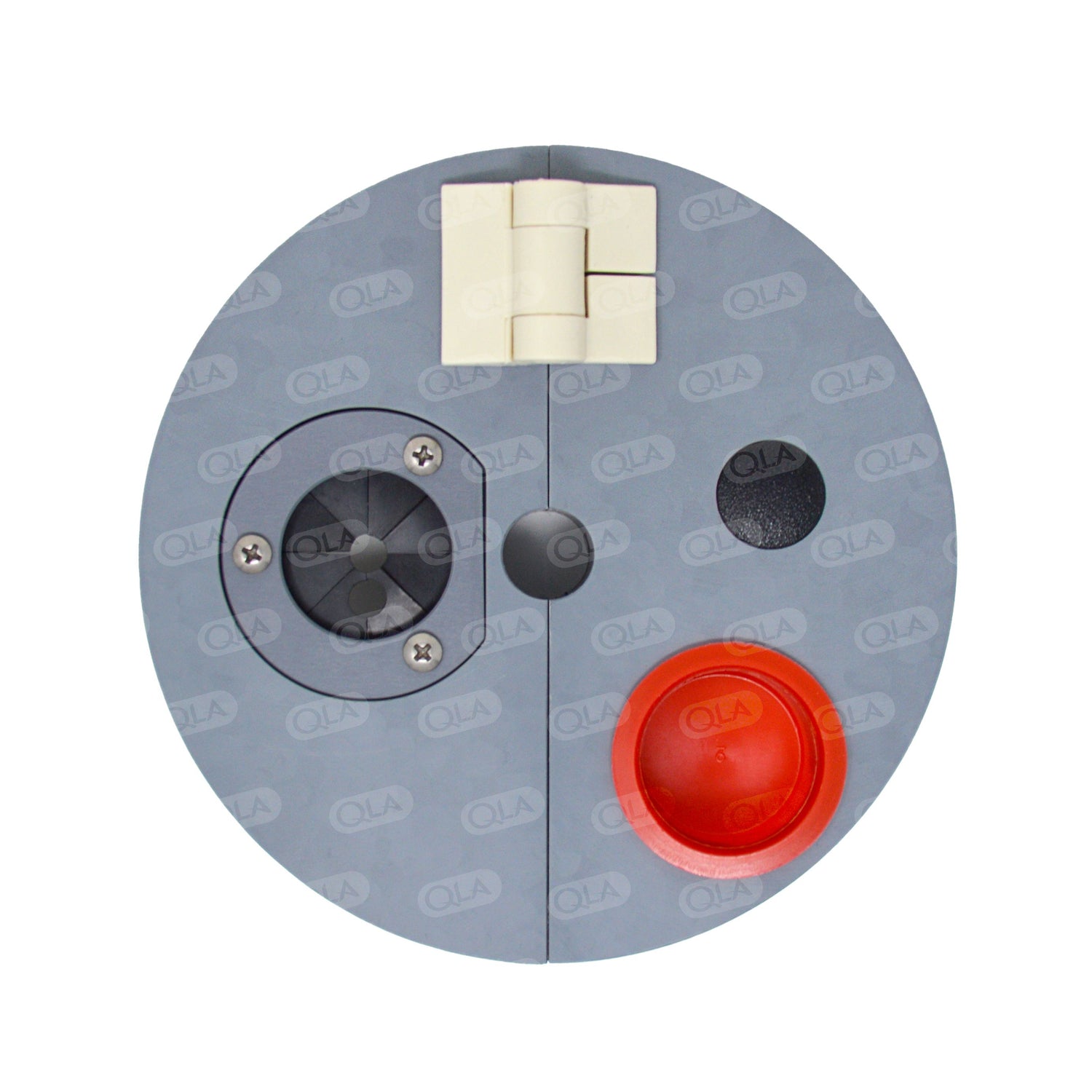 Gray Hinged Cover with Distek DV Probe Hole, Agilent 708/709-DS compatible