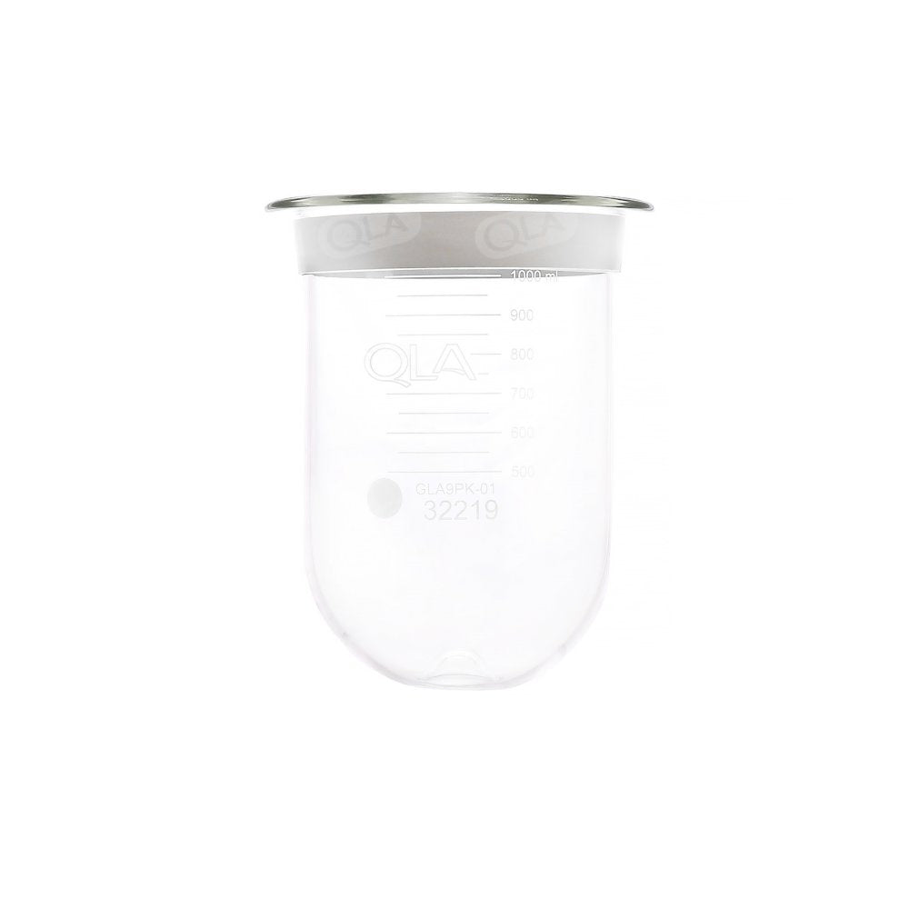1000mL Clear Glass Apex Vessel with Ring, Hanson SR8-Plus compatible