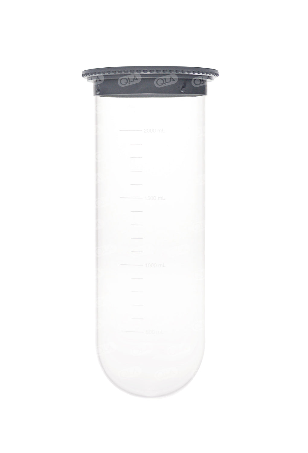 2000mL Clear Glass Easi-Lock Vessel, Hanson Vision compatible (Graduation Lines)