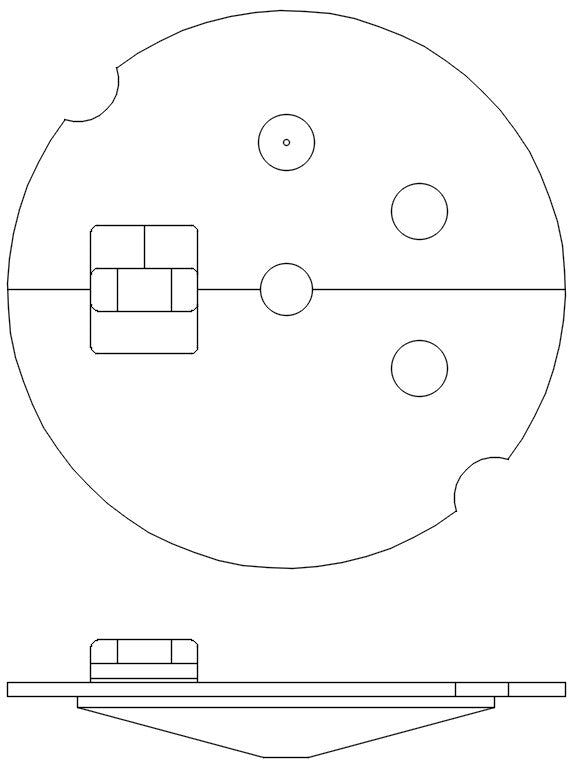 Clear Hinged Conical Cover for ACCUBKT-DK/DK2500