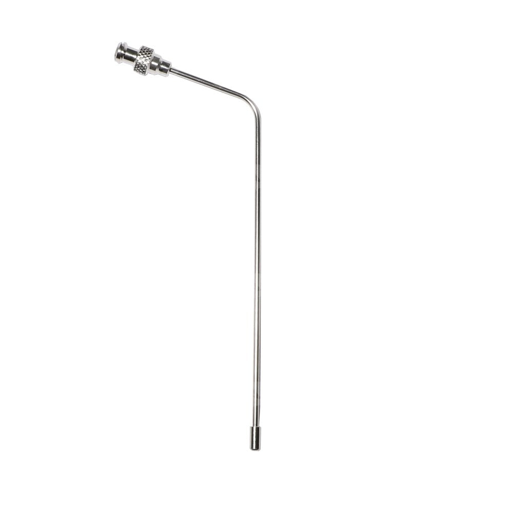 4.75'' (120mm) Bent 316 SS Cannula with SS Luer Lock & Perm SS Tip for QLA 
